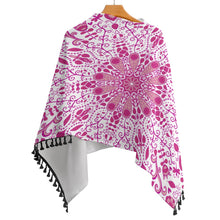 Carica l'immagine nel visualizzatore di Gallery, Knitted Cape With Fringed Edge Inkedjoy