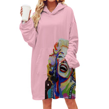 Cargar imagen en el visor de la galería, Women's Adult Hooded Blanket Shirt Inkedjoy