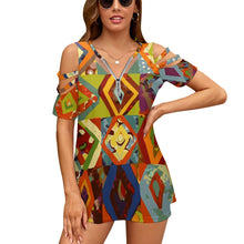 Carica l'immagine nel visualizzatore di Gallery, Ladies BE Zip Off Shoulder Top Inkedjoy