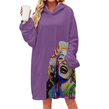 Carica l'immagine nel visualizzatore di Gallery, Women's Adult Hooded Blanket Shirt Inkedjoy