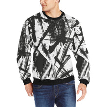 Load image into Gallery viewer, Men's Rib Cuff Crew Neck Sweatshirt(Model H34) Inkedjoy
