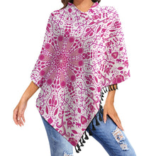 Carica l'immagine nel visualizzatore di Gallery, Knitted Cape With Fringed Edge Inkedjoy
