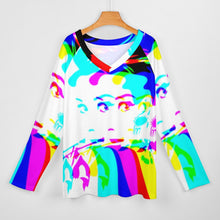 Cargar imagen en el visor de la galería, T-shirt long sleeves Audrey Hepburn Inkedjoy