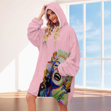 Cargar imagen en el visor de la galería, Women's Adult Hooded Blanket Shirt Inkedjoy