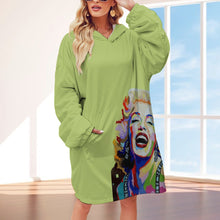 Carica l'immagine nel visualizzatore di Gallery, Women's Adult Hooded Blanket Shirt Inkedjoy