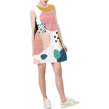 Carica l'immagine nel visualizzatore di Gallery, Sleeveless Round Neck Shift Dress (Model D51) Inkedjoy