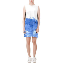 Carica l'immagine nel visualizzatore di Gallery, Sleeveless Round Neck Shift Dress (Model D51) Inkedjoy