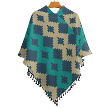 Carica l'immagine nel visualizzatore di Gallery, Knitted Cape With Fringed Edge Inkedjoy
