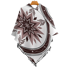 Carica l'immagine nel visualizzatore di Gallery, Knitted Cape With Fringed Edge Inkedjoy