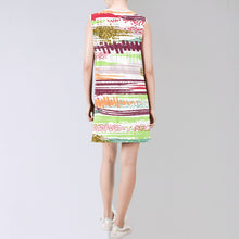 Carica l'immagine nel visualizzatore di Gallery, Sleeveless Round Neck Shift Dress (Model D51) Inkedjoy