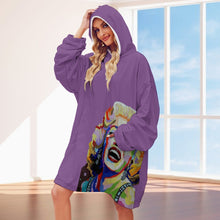 Carica l'immagine nel visualizzatore di Gallery, Women's Adult Hooded Blanket Shirt Inkedjoy