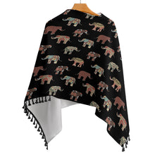 Carica l'immagine nel visualizzatore di Gallery, Knitted Cape With Fringed Edge Inkedjoy