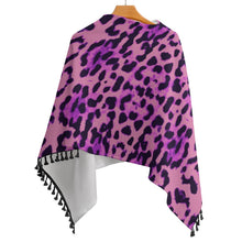 Carica l'immagine nel visualizzatore di Gallery, Knitted Cape With Fringed Edge Inkedjoy