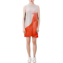 Carica l'immagine nel visualizzatore di Gallery, Sleeveless Round Neck Shift Dress (Model D51) Inkedjoy