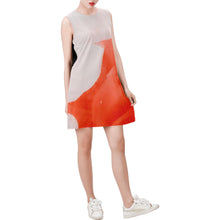 Carica l'immagine nel visualizzatore di Gallery, Sleeveless Round Neck Shift Dress (Model D51) Inkedjoy