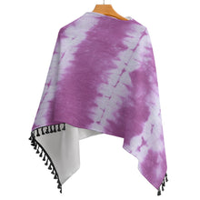 Carica l'immagine nel visualizzatore di Gallery, Knitted Cape With Fringed Edge Inkedjoy
