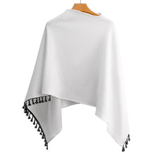 Load image into Gallery viewer, Knitted Cape With Fringed Edge Inkedjoy