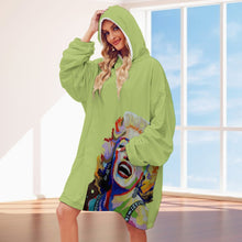 Carica l'immagine nel visualizzatore di Gallery, Women's Adult Hooded Blanket Shirt Inkedjoy