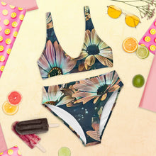 Carica l'immagine nel visualizzatore di Gallery, Bikini ecosostenibile a vita alta con stampa all over - trisarte