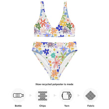 Cargar imagen en el visor de la galería, Bikini ecosostenibile a vita alta con stampa all over - trisarte