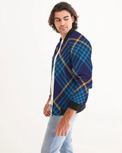 Carica l'immagine nel visualizzatore di Gallery, Blue Men's Bomber Jacket - trisarte