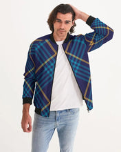 Carica l'immagine nel visualizzatore di Gallery, Blue Men's Bomber Jacket - trisarte