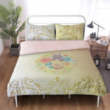 Load image into Gallery viewer, Copri piumone con federe Art gold - trisarte