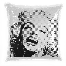 Cargar imagen en el visor de la galería, Cuscino Pailettes Cuscino pop Marikyn Monroe Hoplix
