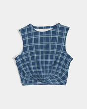 Carica l'immagine nel visualizzatore di Gallery, Dark Blue Women's Twist-Front Tank - trisarte