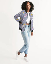 Cargar imagen en el visor de la galería, Floral Women's Bomber Jacket - trisarte