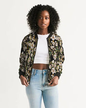 Cargar imagen en el visor de la galería, Floral Women's Bomber Jacket - trisarte
