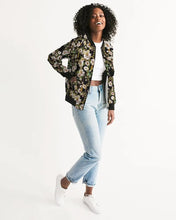 Cargar imagen en el visor de la galería, Floral Women's Bomber Jacket - trisarte