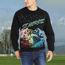 Carica l'immagine nel visualizzatore di Gallery, Men's Rib Cuff Crew Neck Sweatshirt(Model H34) Inkedjoy