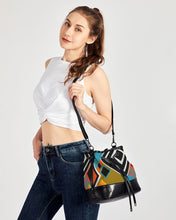 Cargar imagen en el visor de la galería, art Mini Drawstring Bucket Bag trisarte