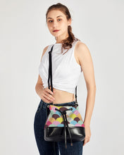 Cargar imagen en el visor de la galería, art Mini Drawstring Bucket Bag trisarte