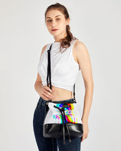 Cargar imagen en el visor de la galería, art Mini Drawstring Bucket Bag trisarte