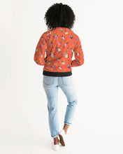 Carica l'immagine nel visualizzatore di Gallery, Orange Women's Bomber Jacket - trisarte