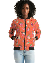 Carica l'immagine nel visualizzatore di Gallery, Orange Women's Bomber Jacket - trisarte