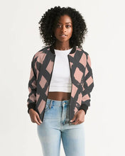 Cargar imagen en el visor de la galería, Pop Pink Women's Bomber Jacket - trisarte