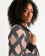 Cargar imagen en el visor de la galería, Pop Pink Women's Bomber Jacket - trisarte
