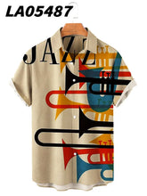Cargar imagen en el visor de la galería, Shirt camicia jazz uomo music - trisarte