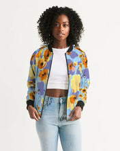 Carica l'immagine nel visualizzatore di Gallery, Summer Flowers Women's Bomber Jacket - trisarte