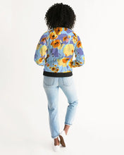 Carica l'immagine nel visualizzatore di Gallery, Summer Flowers Women's Bomber Jacket - trisarte