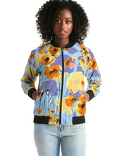 Carica l'immagine nel visualizzatore di Gallery, Summer Flowers Women's Bomber Jacket - trisarte