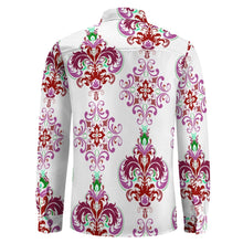 Carica l'immagine nel visualizzatore di Gallery, Peach Velvet Casual One Pocket Long Sleeve Shirt Inkedjoy