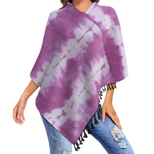 Carica l'immagine nel visualizzatore di Gallery, Knitted Cape With Fringed Edge Inkedjoy