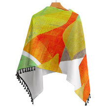 Carica l'immagine nel visualizzatore di Gallery, Knitted Cape With Fringed Edge Inkedjoy