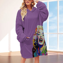 Carica l'immagine nel visualizzatore di Gallery, Women's Adult Hooded Blanket Shirt Inkedjoy