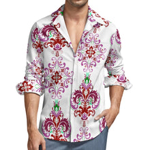 Carica l'immagine nel visualizzatore di Gallery, Peach Velvet Casual One Pocket Long Sleeve Shirt Inkedjoy