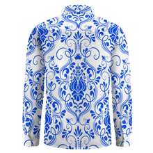 Carica l'immagine nel visualizzatore di Gallery, Peach Velvet Casual One Pocket Long Sleeve Shirt Inkedjoy